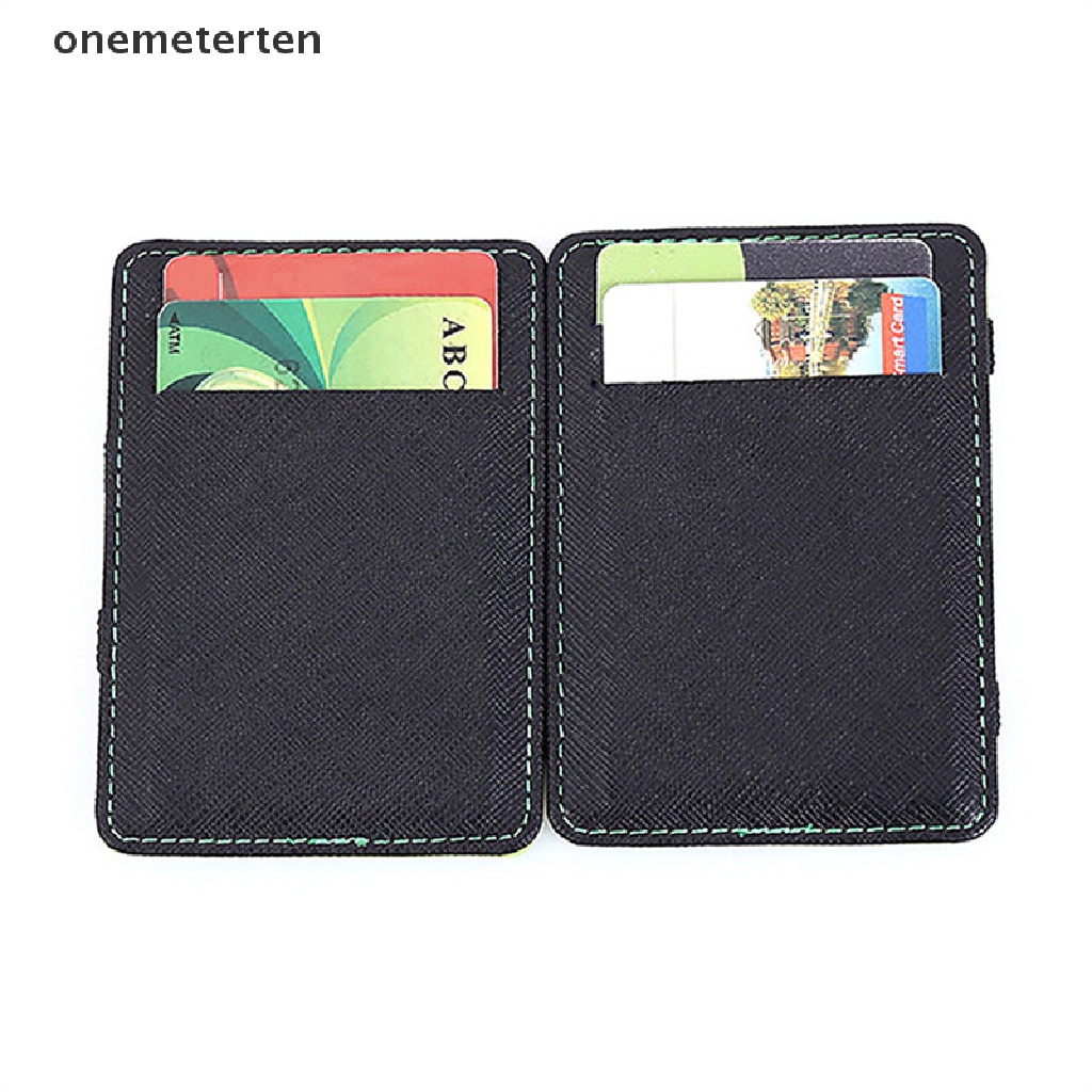 Rten Thin Mini Wallet Men Business PU Leather Magic Wallets Credit Card Holder n