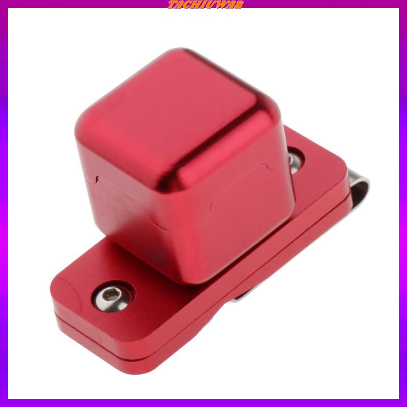 [Tachiuwa2] Hộp Đựng Phấn Bida Bằng Kim Loại Màu Đen Kèm Kẹp