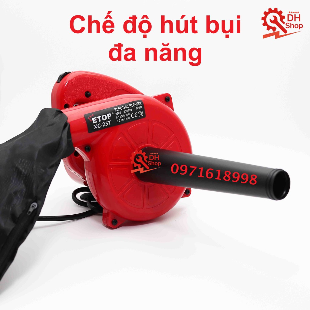 Máy hút bụi hai chiều ETOP XC- 25 700W - Lõi đồng 100% - Tặng kèm chổi than - Phiên bản mới