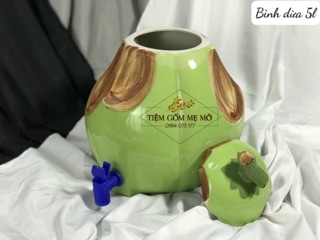 Bình đựng nước 5-10L gốm sứ Bát Tràng (nhiều mẫu)
