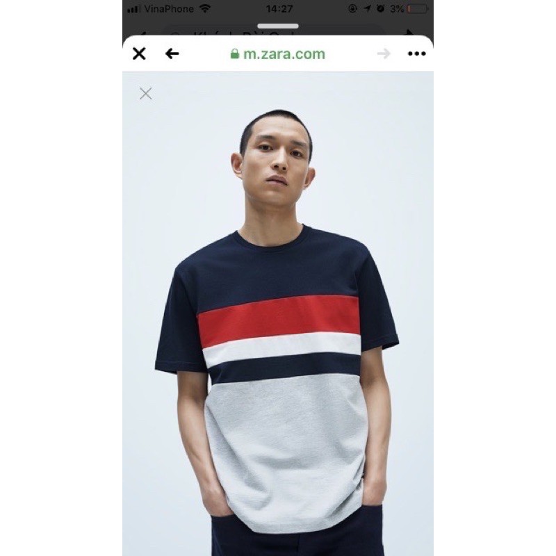 Áo zara authentic nam vợt sale