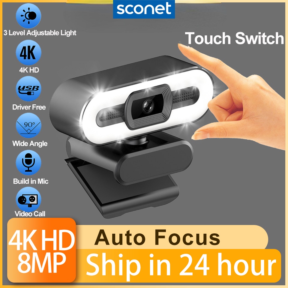 Webcam Toàn Bộ HD 1080P 2K 4K Có Micro Hỗ Trợ Phát Sóng Trực Tiếp Cho Máy Tính