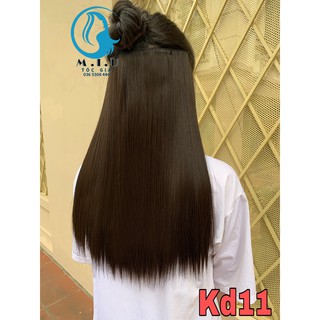 TÓC KẸP DẢI 6 PHÍM 45CM SIÊU XINH - TÓC GIẢ NỮ SỢI TƠ CAO CẤP