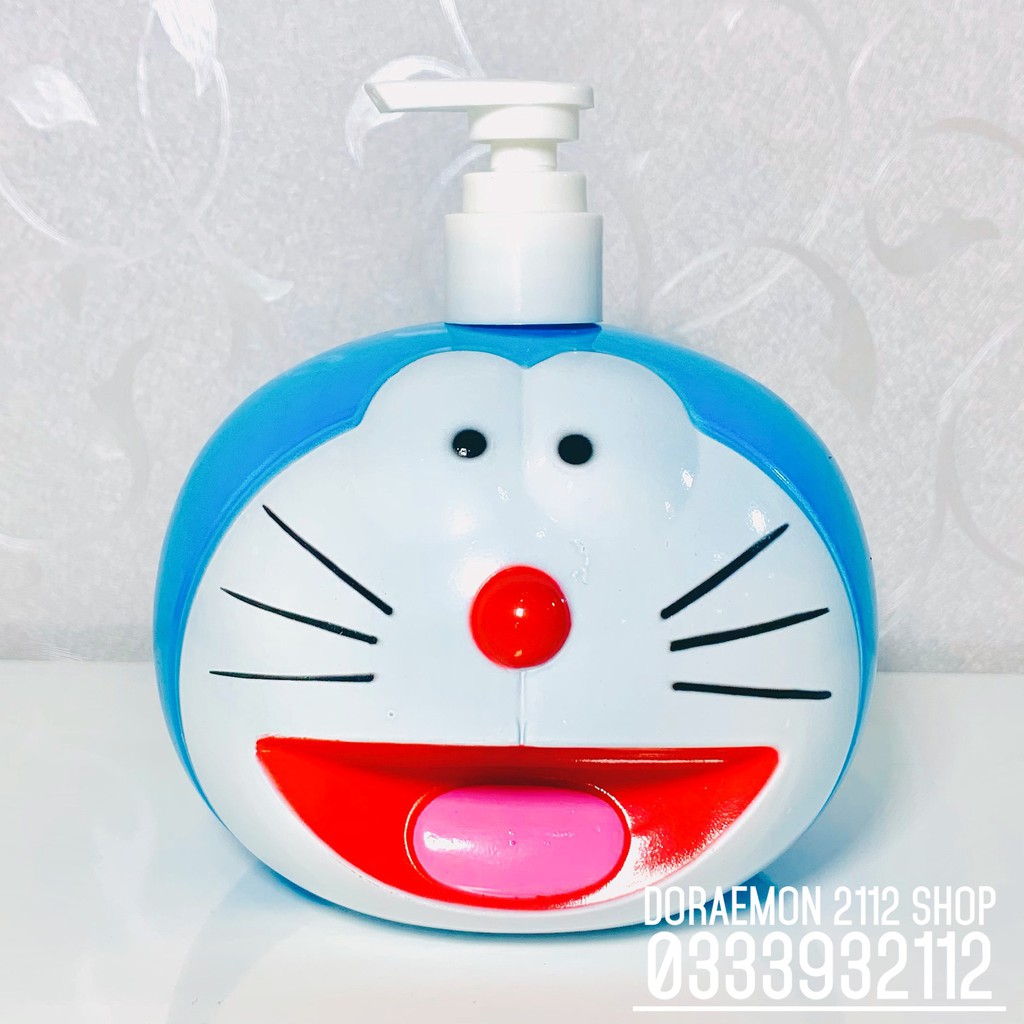 Bình chiết mỹ phẩm Doraemon - Bình Đựng Dầu Gội Sữa Tắm, Nước Rửa Tay Cao Cấp Doraemon 750ml