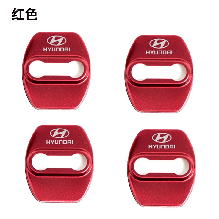 Set 4 Miếng Dán Bảo Vệ Khóa Cửa Xe Hơi Hyundai IX25 Elantra Tucson Solaris Azera