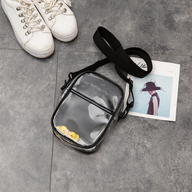 Ielgy Outing Túi Đeo Chéo Vai Bằng PVC Đa Chức Năng Hàn Quốc