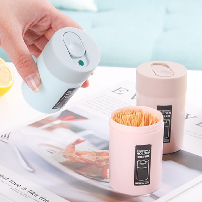 Lọ nhựa đựng tăm 0801 lọ muối tăm hạt tiêu MÀU MỚI hiện đại sang trọng