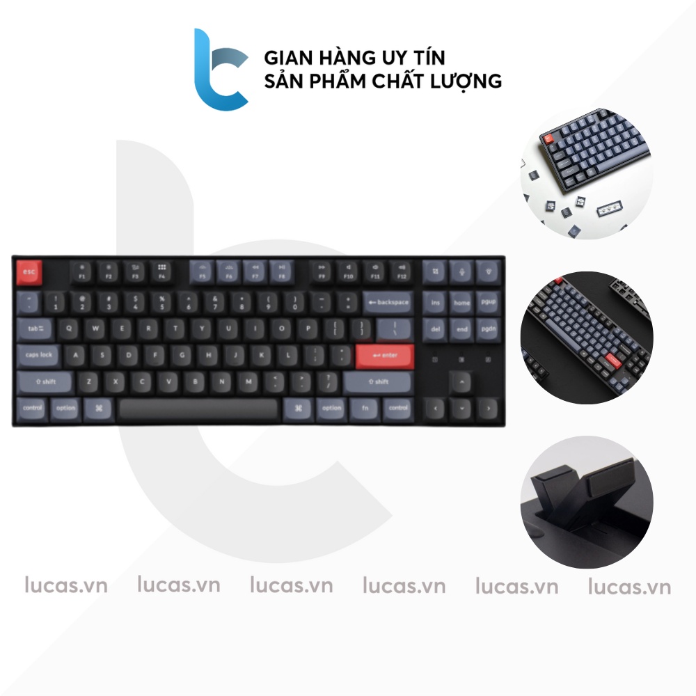 Bàn Phím Cơ Keychron K8 Pro Nhựa Led Đơn Có Hotswap, Switch Gateron G Pro, Keycap PBT DoubleShot, Hỗ Trợ QMK/VIA