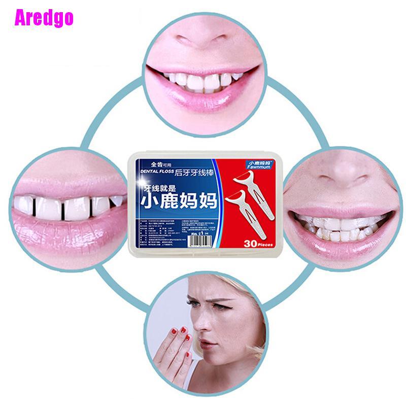 (Hàng Mới Về) Hộp 30 Tăm Chỉ Nha Khoa Chăm Sóc Sức Khỏe