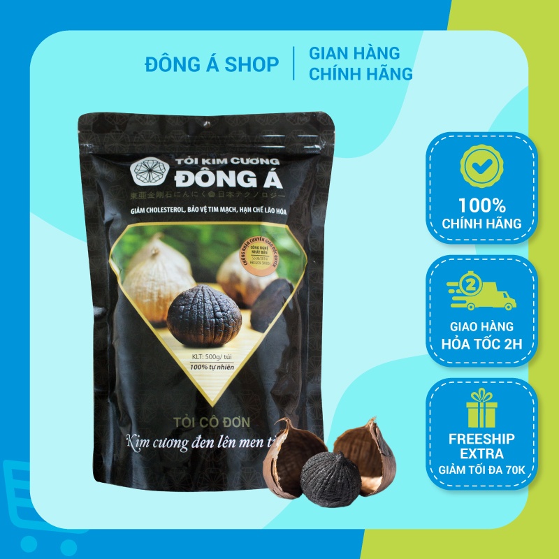 Tỏi Kim Cương Đông Á - Tỏi đen cô đơn cao cấp, hỗ trợ ổn định huyết áp, giảm mỡ máu, tăng sưc đề kháng (Loại 2)
