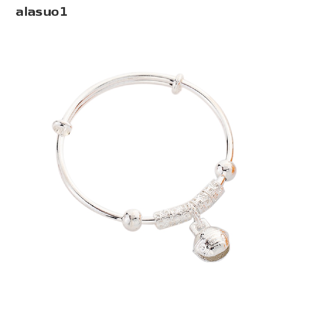 [alasuo1] Vòng Đeo Tay Mạ Bạc Đính Chuông Cổ Điển Thời Trang Làm Quà Tặng Cho Nữ [VN]