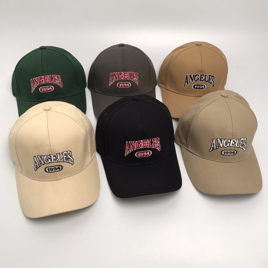 Mũ lưỡi trai ❤️ Nón kết thêu chữ ANGELES chất kaki cao cấp form unisex nam nữ N60