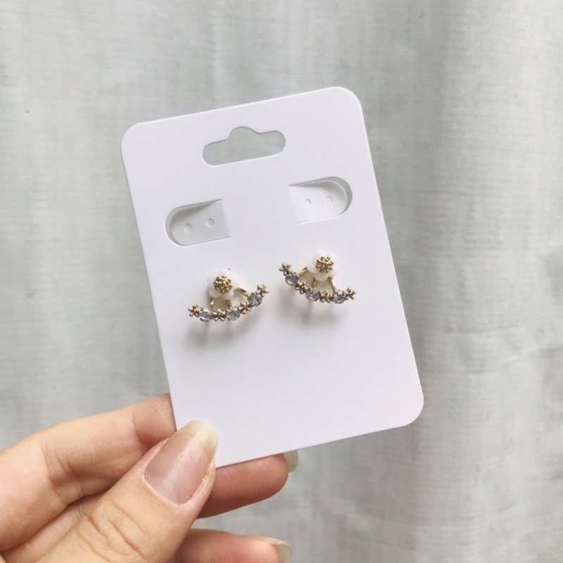 100 bìa treo dây chuyền kết hợp bông tai size 6x8cm