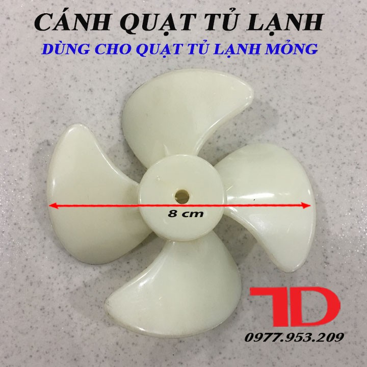 Cánh Quạt Tủ Lạnh Nhỏ Dùng Cho Quạt Tủ Lạnh Mỏng 8 cm