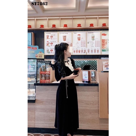 ÁO NHUNG PHỐI CỔ BÈO NGỌC