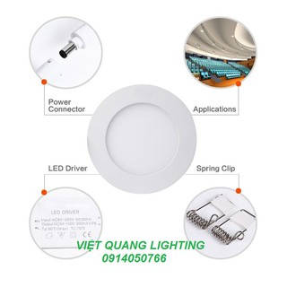 Đèn led âm trần siêu mỏng 3w - Đèn downlight cao cấp