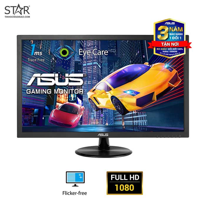 Màn hình ASUS VP248H Gaming Monitor/ 24 inch FHD/ 75Hz/ 3Yrs - Hàng chính hãng