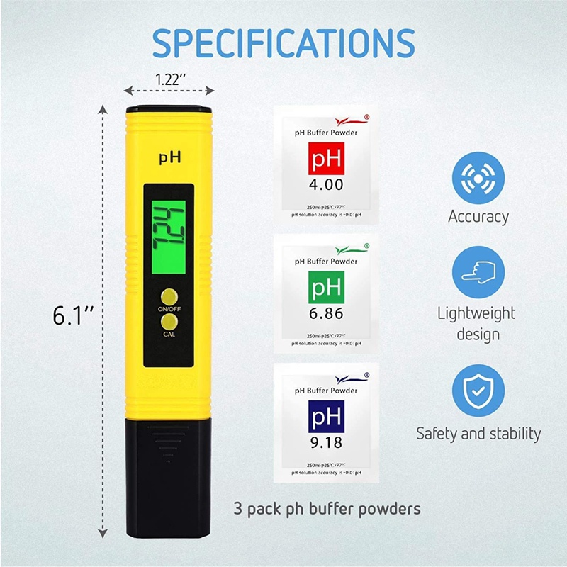 Bộ 3 Dụng Cụ Đo Độ PH / EC 3 Trong 1 Tiện Dụng Cho Sân Vườn / Nông Trại