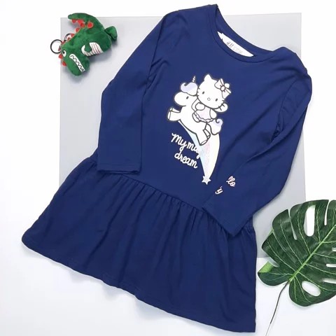 Váy dài tay H&M mèo Kitty