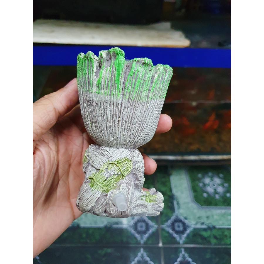 CHÚ BÉ THỎI OXY TRANG TRÍ HỒ CÁ NON BỘ CAO 11CM