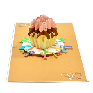 NHIỀU MẪU - Thiệp 3D Bánh Sinh Nhật, thiệp nổi birthay popup-card, thiệp handmade HMG quà tặng bạn bè người thân