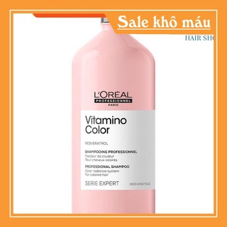 Dầu gội loreal vitamino color resveratrol 2021 giữ màu tóc nhuộm 1500ml