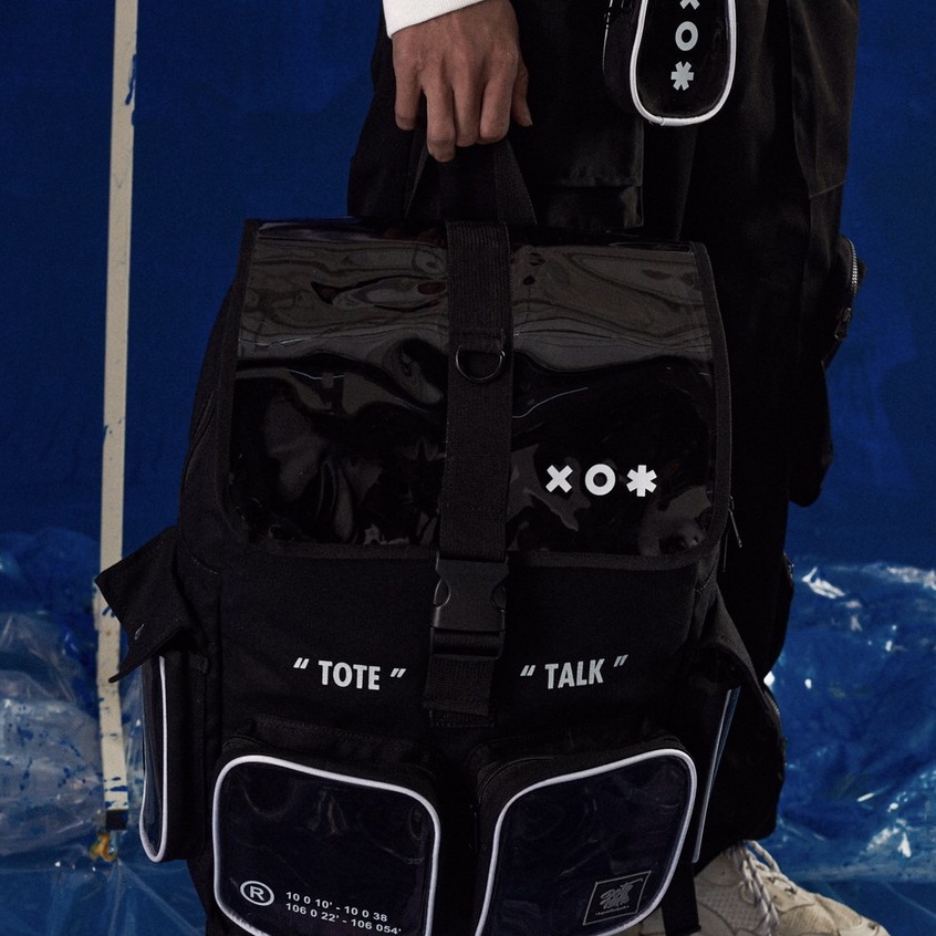 Balo đi học - Cặp đi học Tote Talk VK backpack dành cho nam nữ thời trang - Bảo Hành Trọn Đời Mã XO Màu Đen