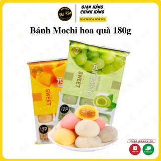 Mochi 💖 Bánh mochi dẻo Đài Loan vị trái cây thơm ngon mềm dẻo gói 180g