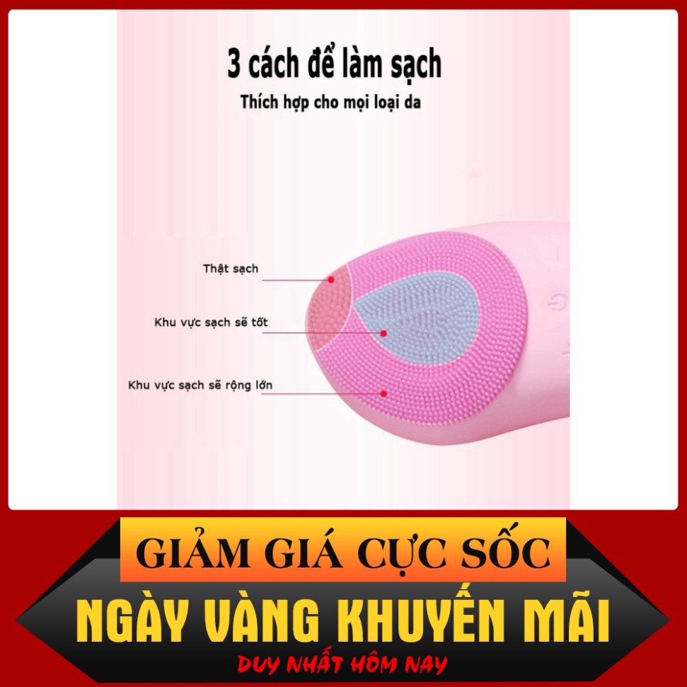 SALE NGÀY HÈ Máy rửa mặt mini cầm tay cho nam và nữ, dùng kèm sữa rửa mặt, loại bỏ chất nhờn, bụi bẩn, tế bào chết HiYou