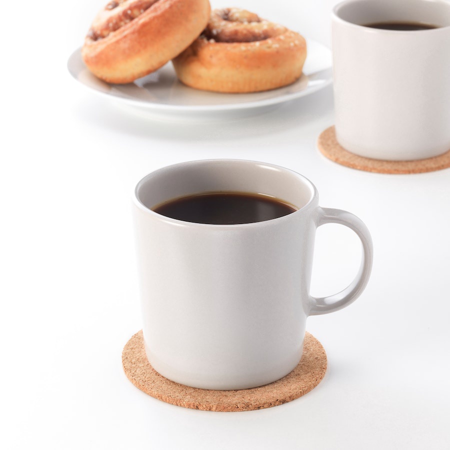 Cốc, ly gốm sứ tráng men đá có tay cầm Dinera IKEA 300ml