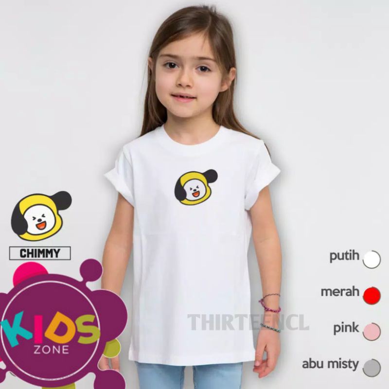 Áo Thun In Tên Các Nhân Vật Bt21 Đáng Yêu Cho Bé