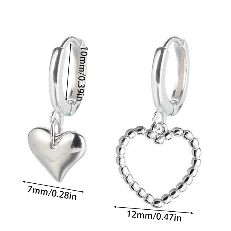 Khuyên Tai Hình Trái Tim Phong Cách Hàn Quốc Đơn Giản Cho Nữ