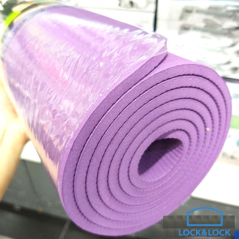 Thảm tập Yoga Lock&amp;Lock MAT212 size 61x183cm màu tím