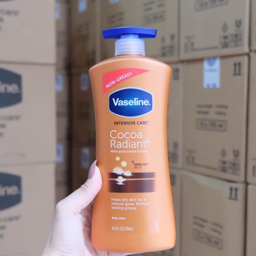 Sữa dưỡng thể Vaseline Intensive Care Cocoa Radiant 725ml