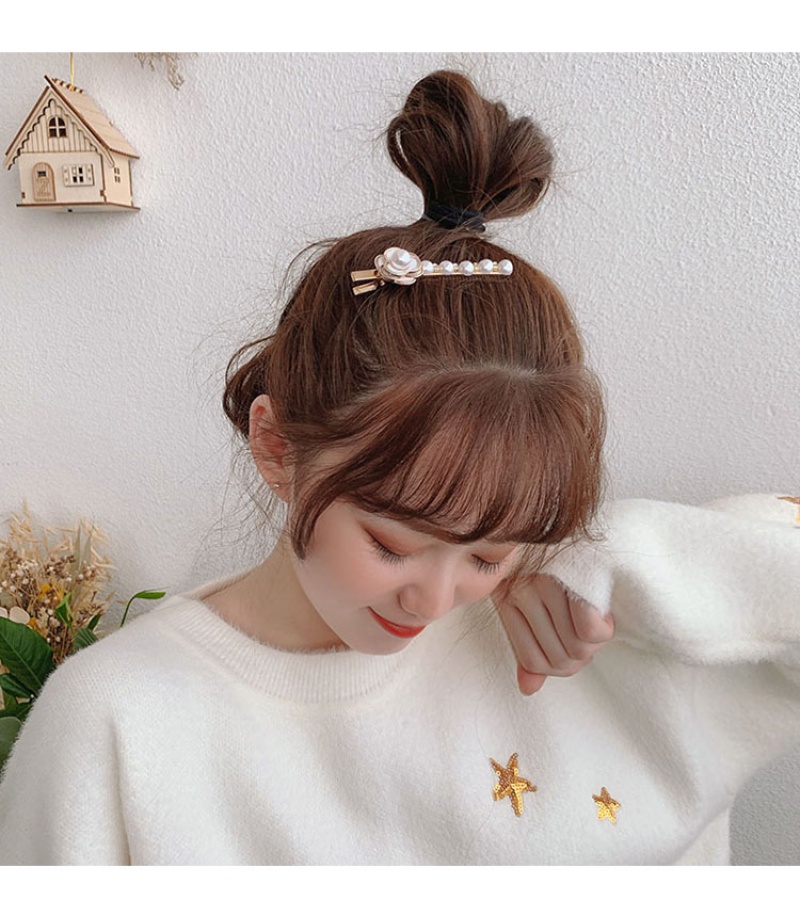 Kẹp Tóc Đính Ngọc Trai Phong Cách Hàn Quốc