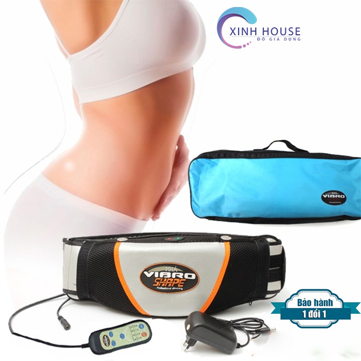 [CHÍNH HÃNG] Đai rung nóng Vibro Shape, Đai massage giảm mỡ toàn thân HIỆU QUẢ NHANH-Xinh House.