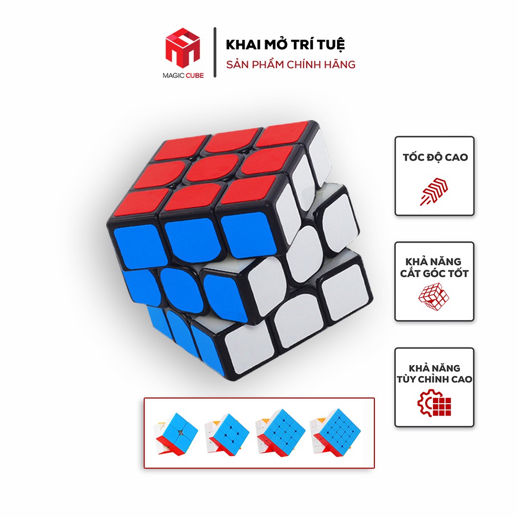 Rubik Nam Châm 2x2x2 3x3x3 4x4x4 5x5x5 6x6x6 7x7x7 SHENGSHO Mr.M Không Viền SPEED CUBE