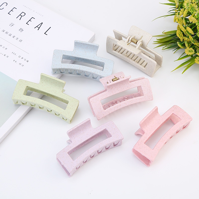 Kẹp tóc càng cua nhựa lúa mạch màu pastel nhẹ nhàng nữ tính K59