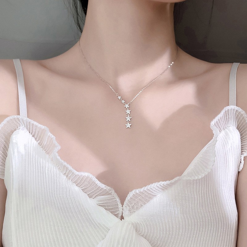 Vòng cổ_Dây chuyền Bạc nữ cao cấp_𝑨'𝑹𝑶𝑪𝑯 𝑺𝑯𝑶𝑷 𝑪𝒂𝒎 𝒌𝒆̂́𝒕 𝑩𝑨̣𝑪 𝒄𝒉𝒖𝒂̂̉𝒏 100%