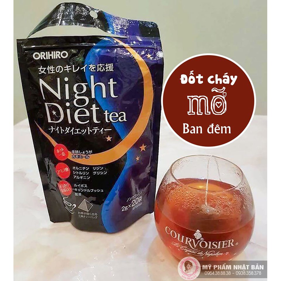 TRÀ GIẢM CÂN BAN ĐÊM ORIHIRO NIGHT DIET TEA | BigBuy360 - bigbuy360.vn