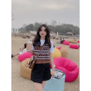 ANU706 - ÁO GILE LEN QC THỔ CẨM CỔ TIM