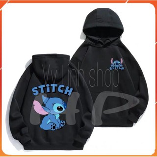 Áo hoodie nữ ♥FREESHIP♥áo nỉ bông in hình Stit xanh hồng