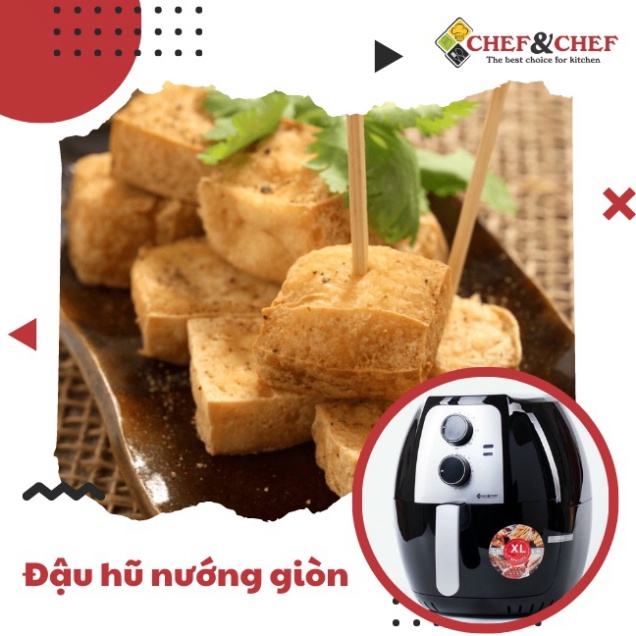 NỒI CHIÊN KHÔNG DẦU CHEF&amp;CHEF YJ-702 DUNG TÍCH ĐẠI 6,5L/7,5 Lít-GIÁ TÔT