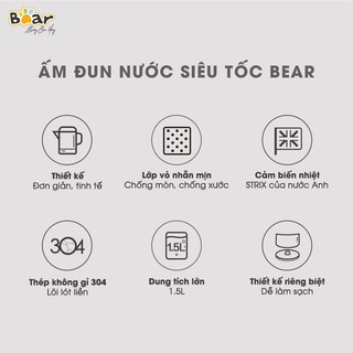 Ấm siêu tốc Bear ZDH-B15T1 1.5L