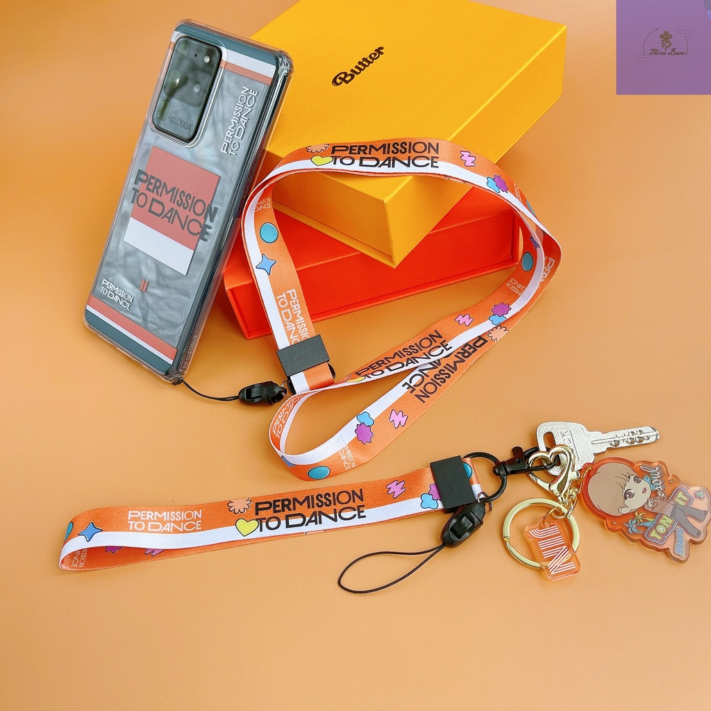 Dây đeo cổ gắn điện thoại hình nhóm nhạc Kpop BTSS 2021