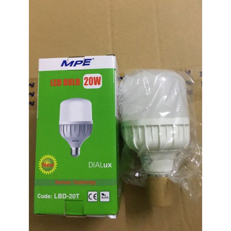 đèn led mpe 30w trụ bulb