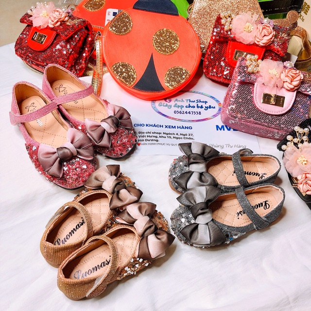 Giày nơ công chúa (giày Cô Hằng) sz 21-36