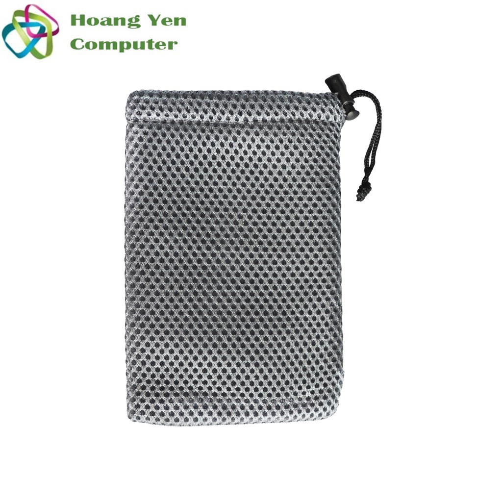 [XÁM] Túi Đựng Pin Dự Phòng 10000mAh, Tai Nghe, Cáp Sạc - Kích Thước 9cm x 14cm - Hoàng Yến Computer