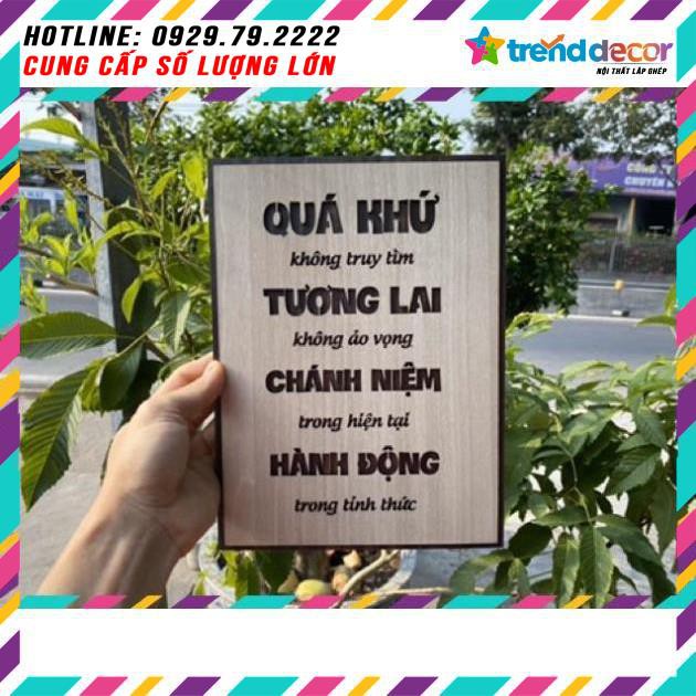 [GIÁ GÔC] Tranh Slogan truyền động lực bằng Gỗ thiết kế độc nhất  TRENDDECOR.VN