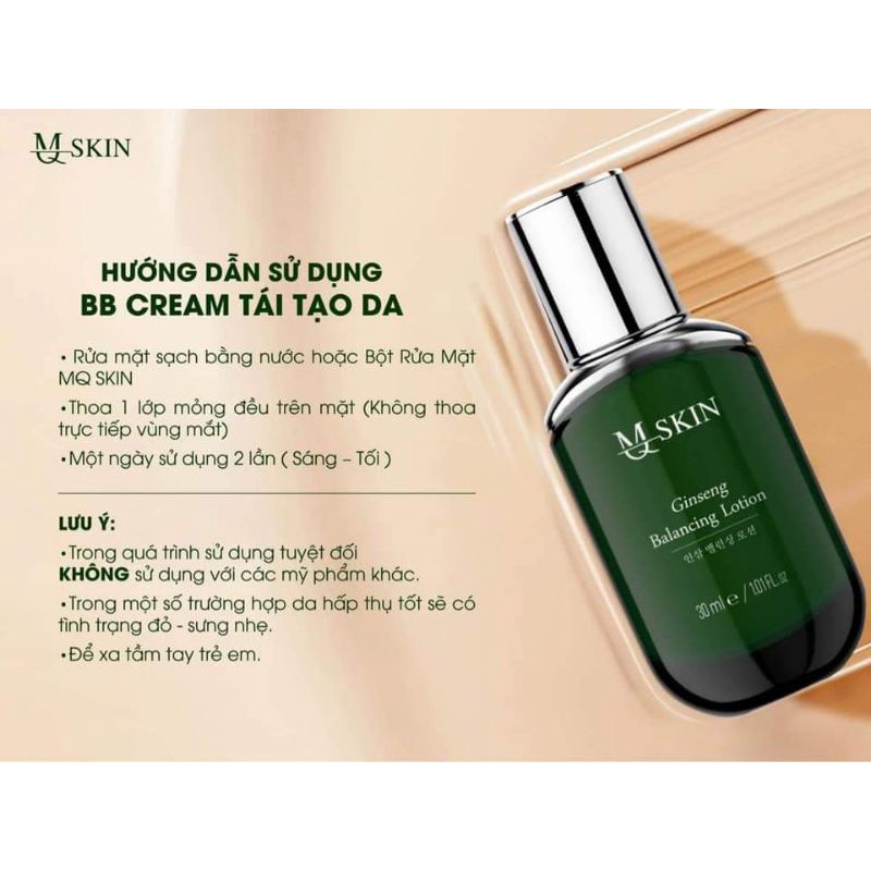 Bb cream tái tạo da nhân sâm MQSKIN